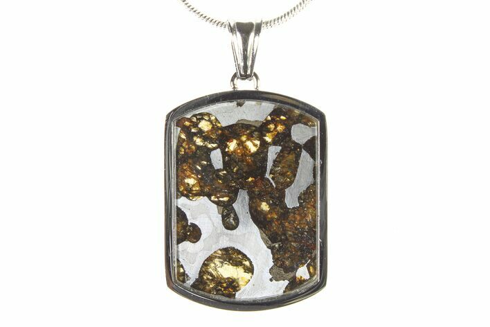Sericho Pallasite Dog Tag Meteorite Pendant - Kenya #336106